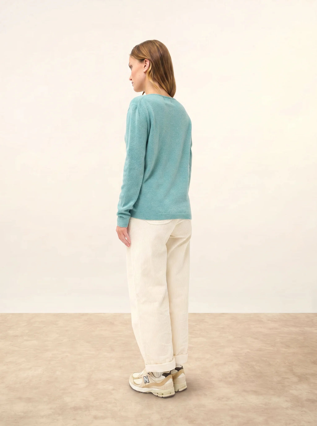 FIONA Sweater Crew Neck Heather Green