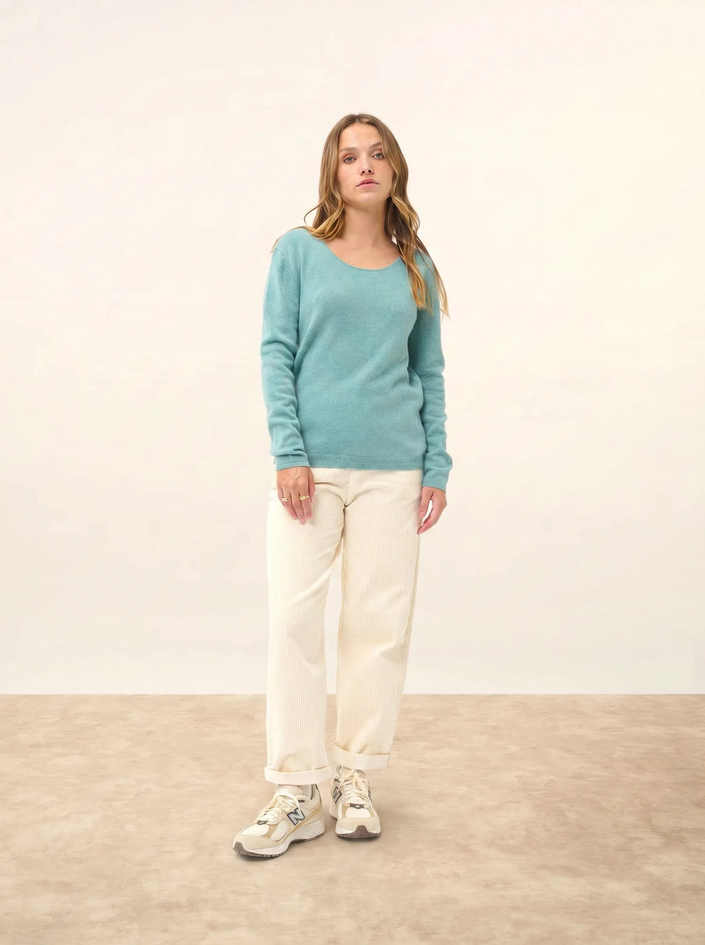 FIONA Sweater Crew Neck Heather Green