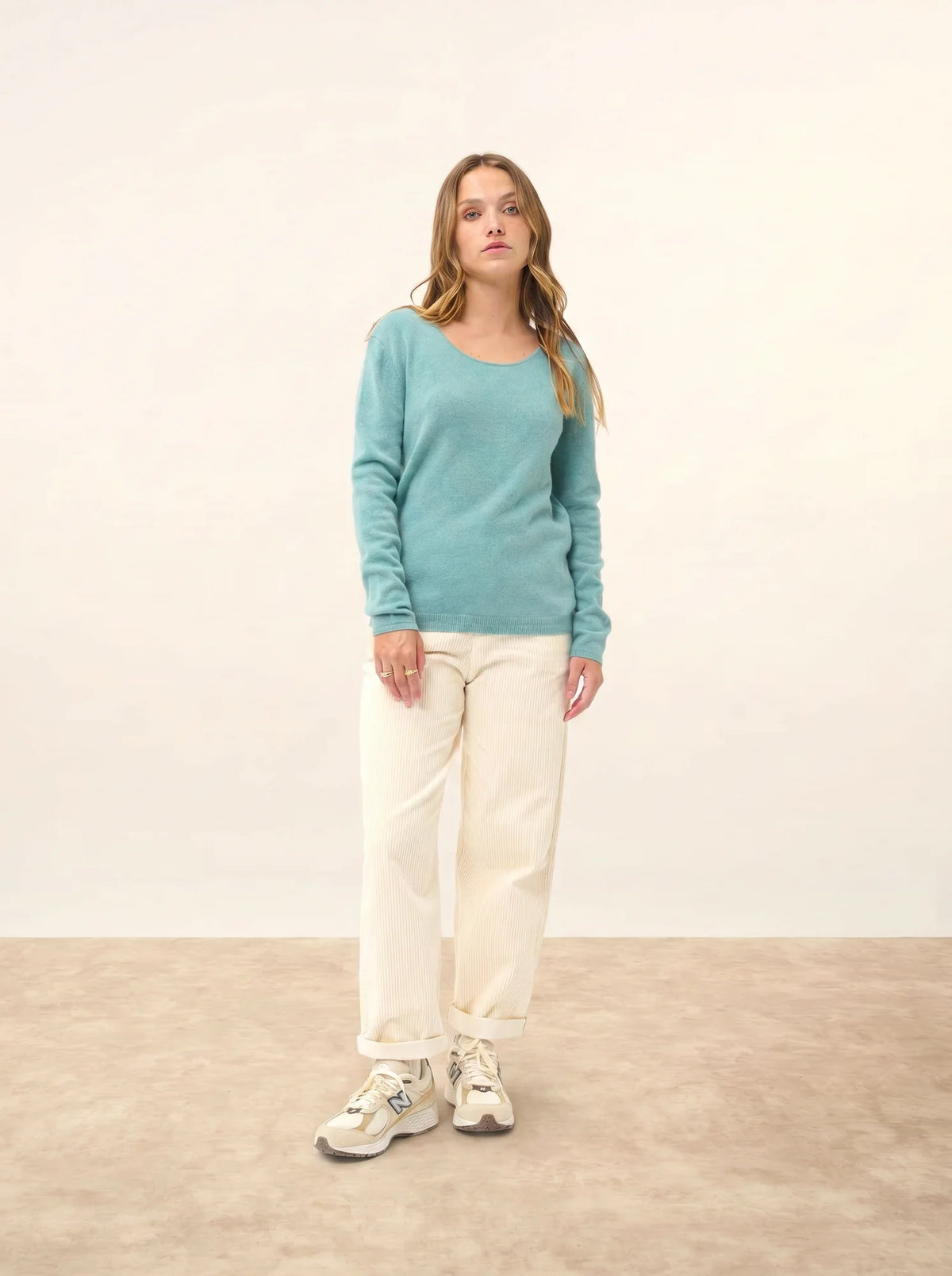 FIONA Sweater Crew Neck Heather Green