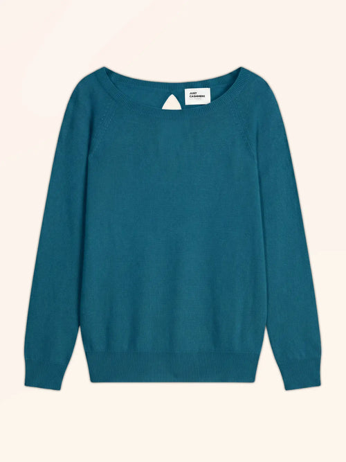 ABIGAILE Pull Col Bateau Goutte Dos Paon