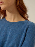 HELEN Pull Col Rond Bleu Denim