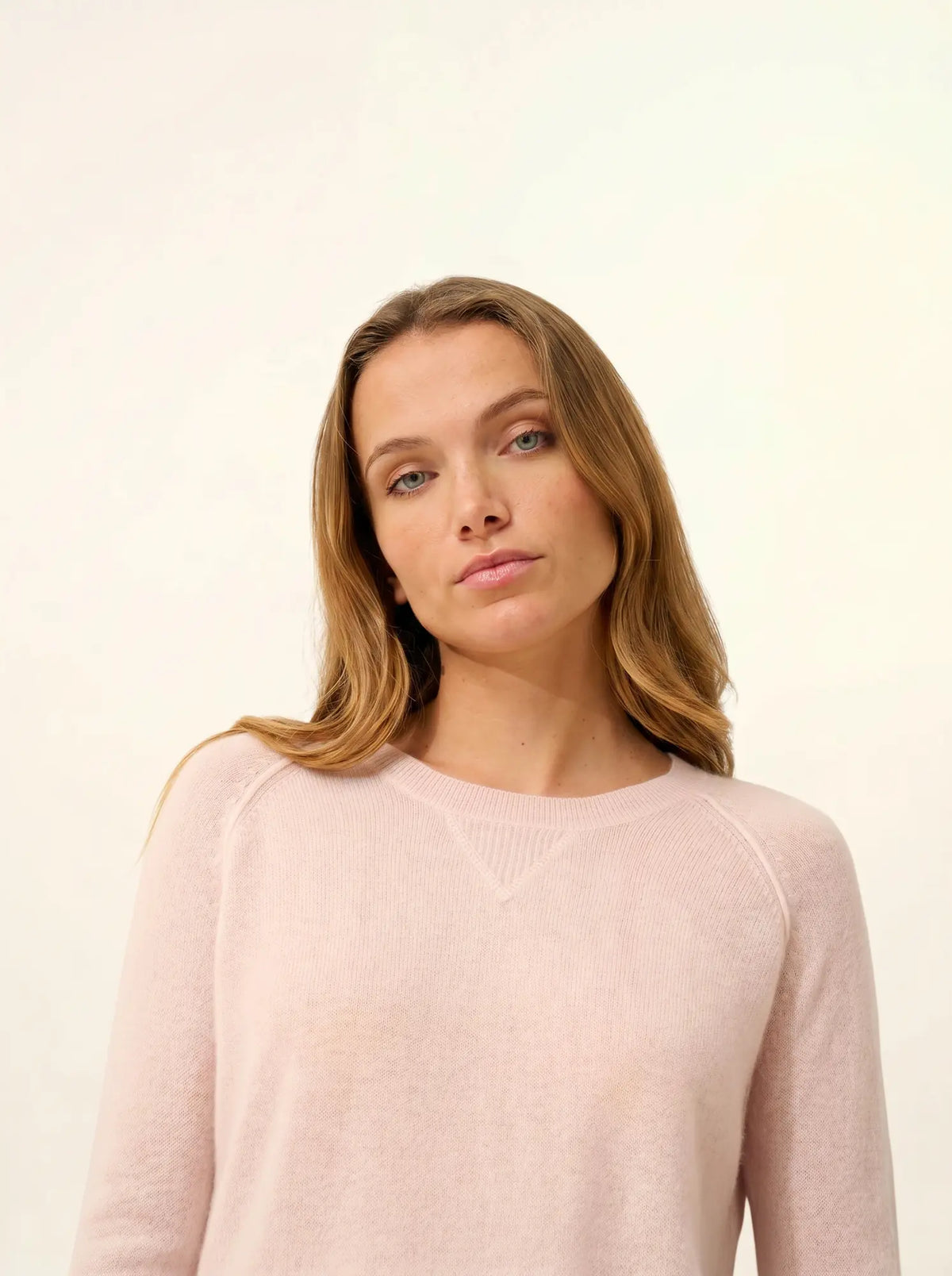 HELEN Pullover Rundhalsausschnitt Puderrosa