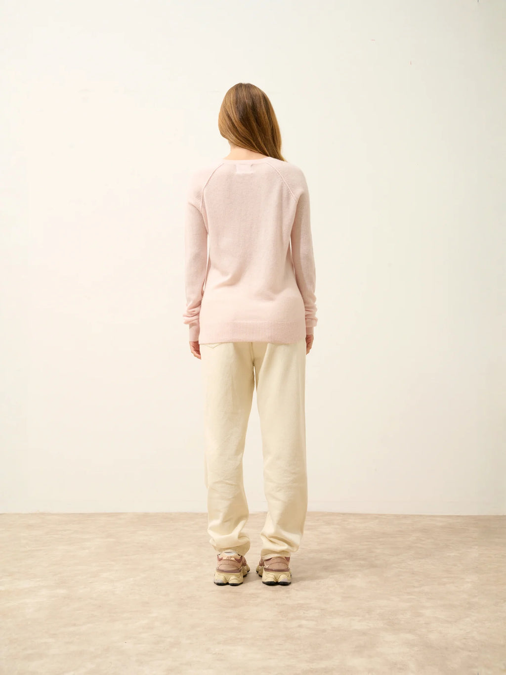 HELEN Pullover Rundhalsausschnitt Puderrosa