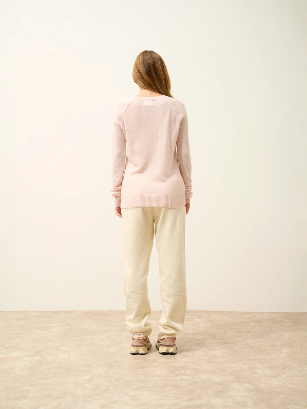 HELEN Pullover Rundhalsausschnitt Puderrosa