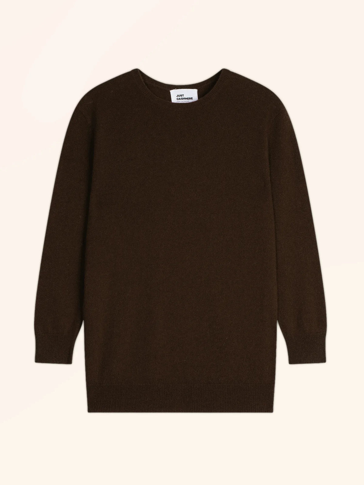 JANICE Pull Col Rond Boutonné Dos Choco