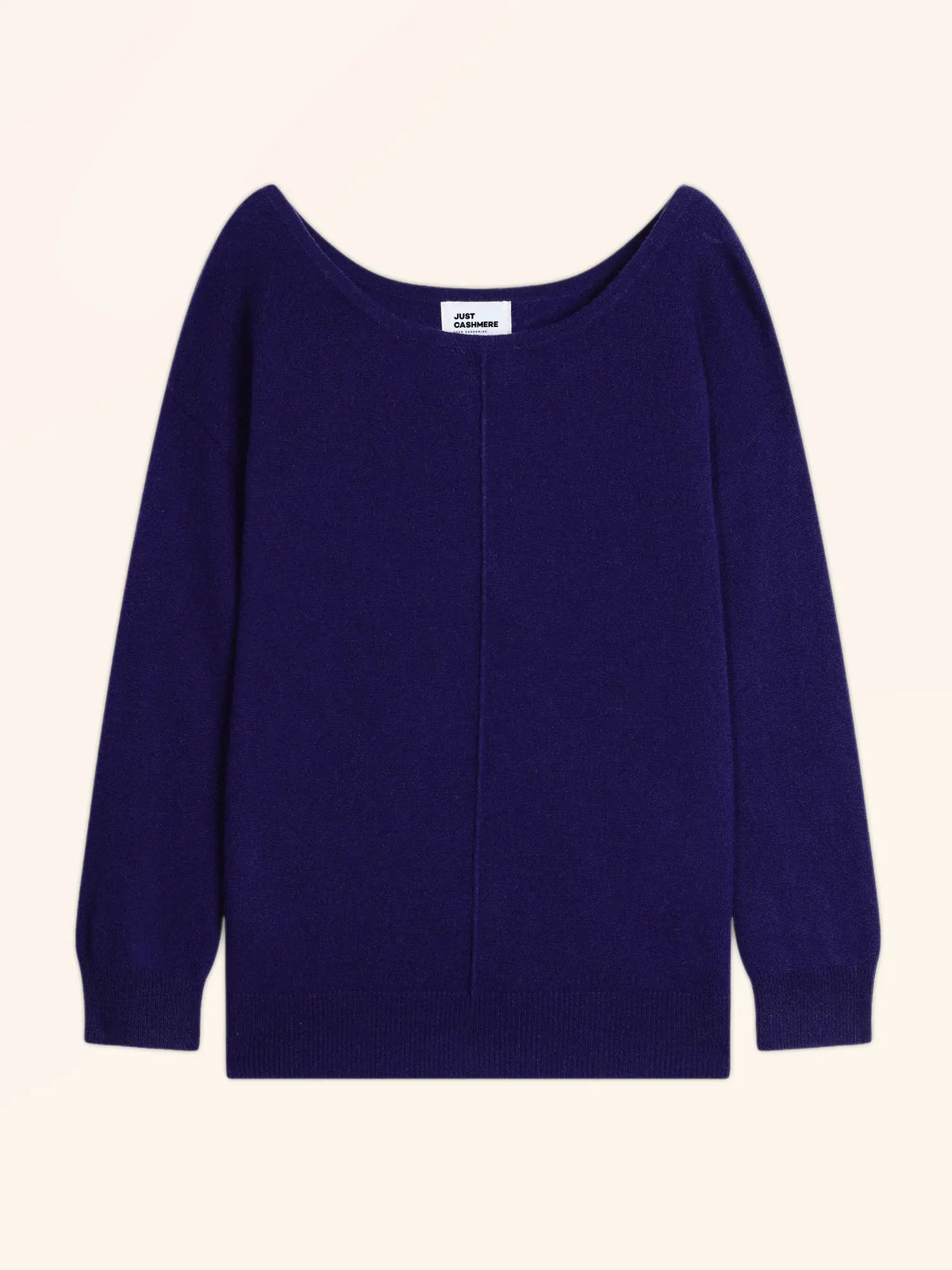 KAREN Pullover U-Boot-Ausschnitt Tiefviolett