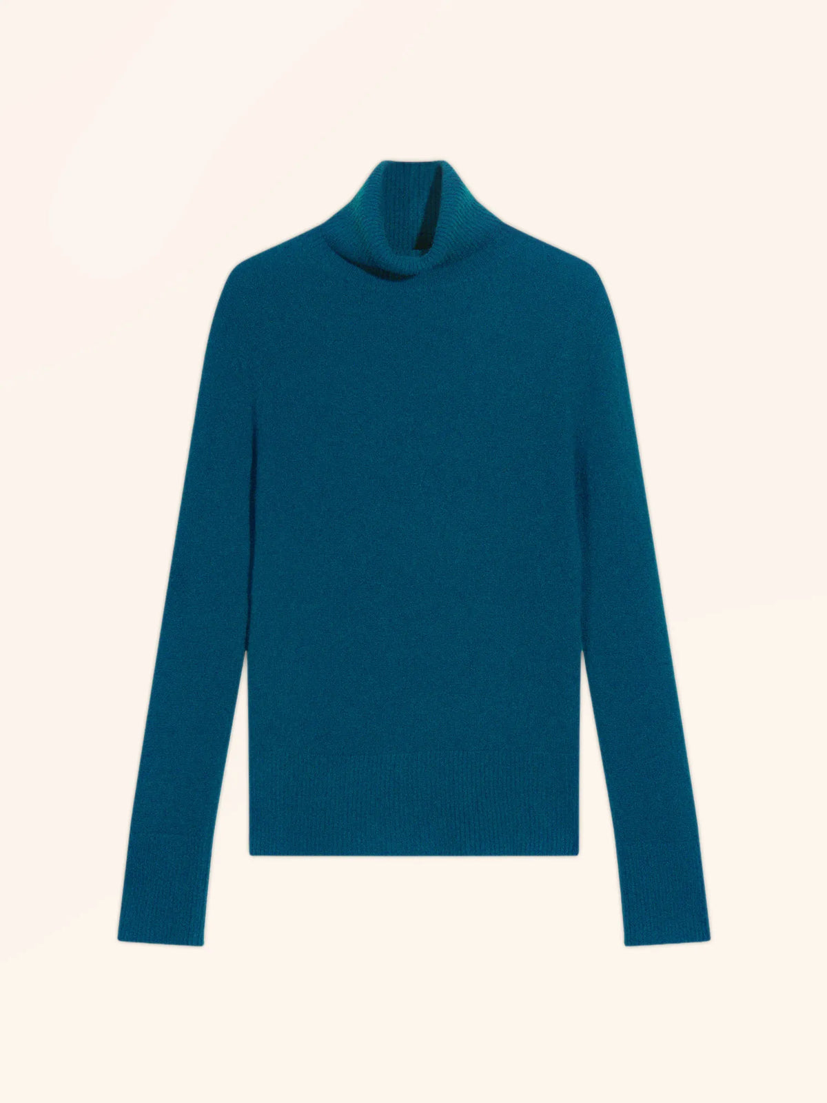 LEXIE Pull Col Roulé Paon