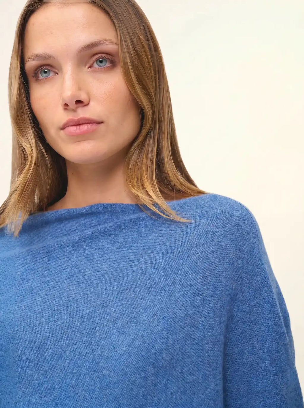 MEREDITH Poncho Denim Blue