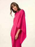 MEREDITH Poncho Fuchsia