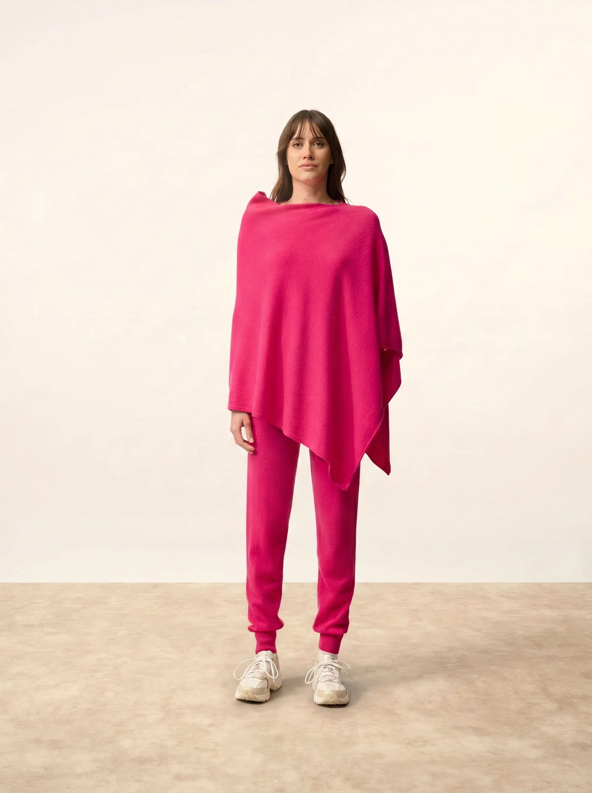 MEREDITH Poncho Fuchsia