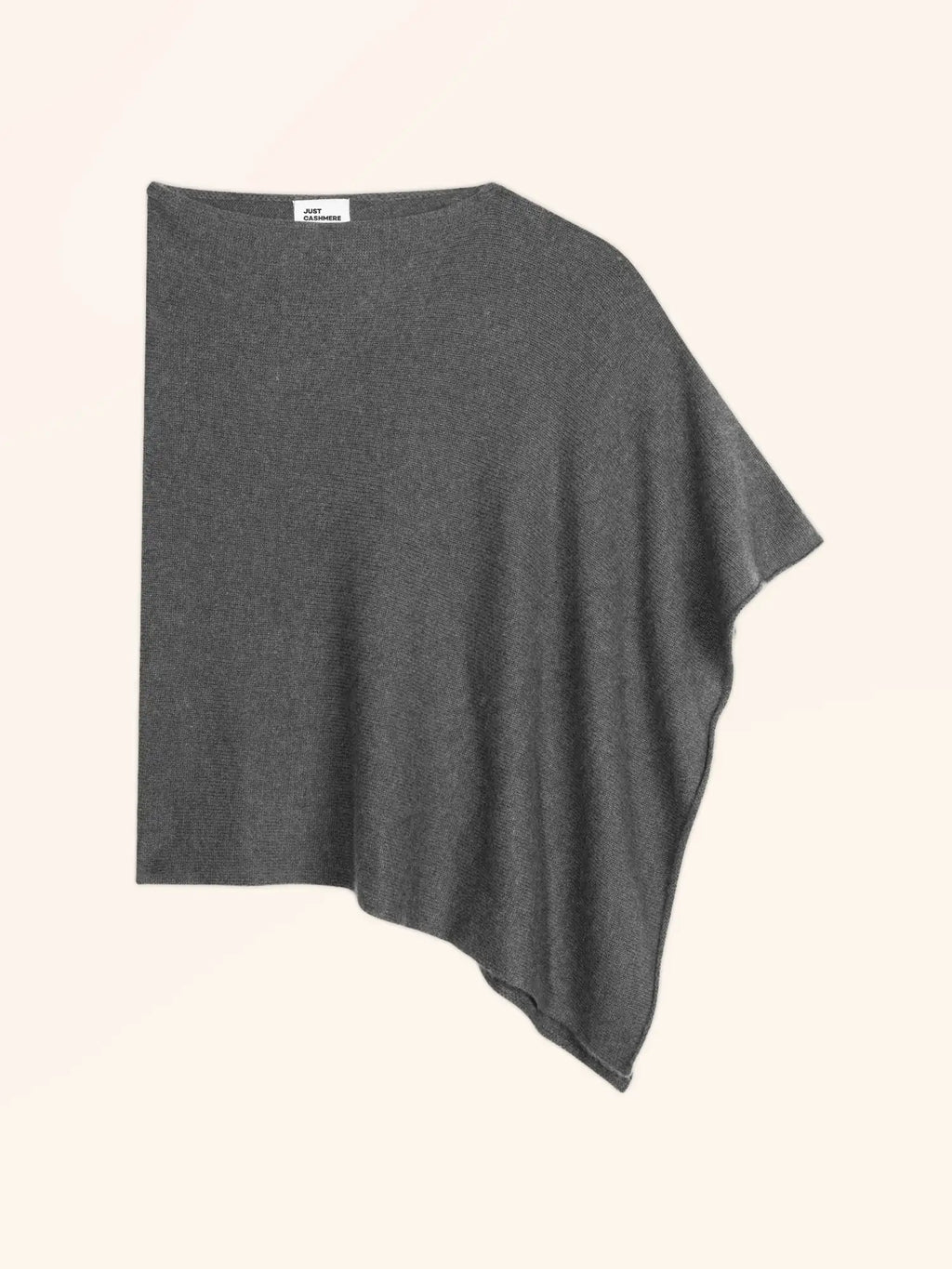 SALLY Poncho 4 Fils Anthracite Chiné