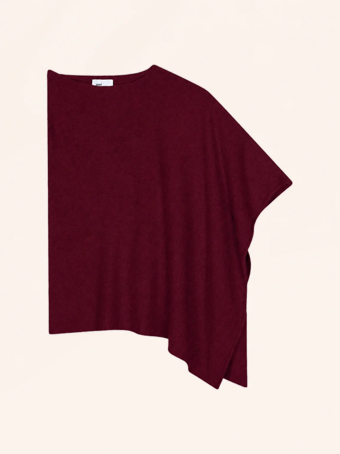 SALLY Poncho 4 Fils Bordeaux