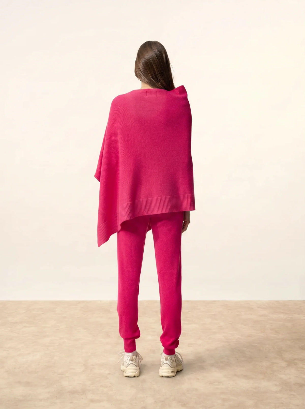 SALLY Poncho 4 Fils Fuchsia