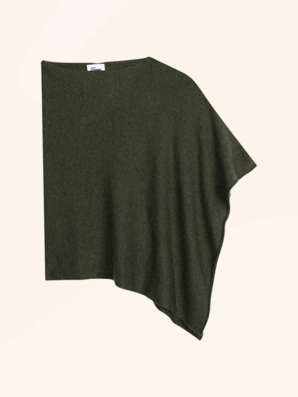 SALLY Poncho 4 Fils Kaki Chiné