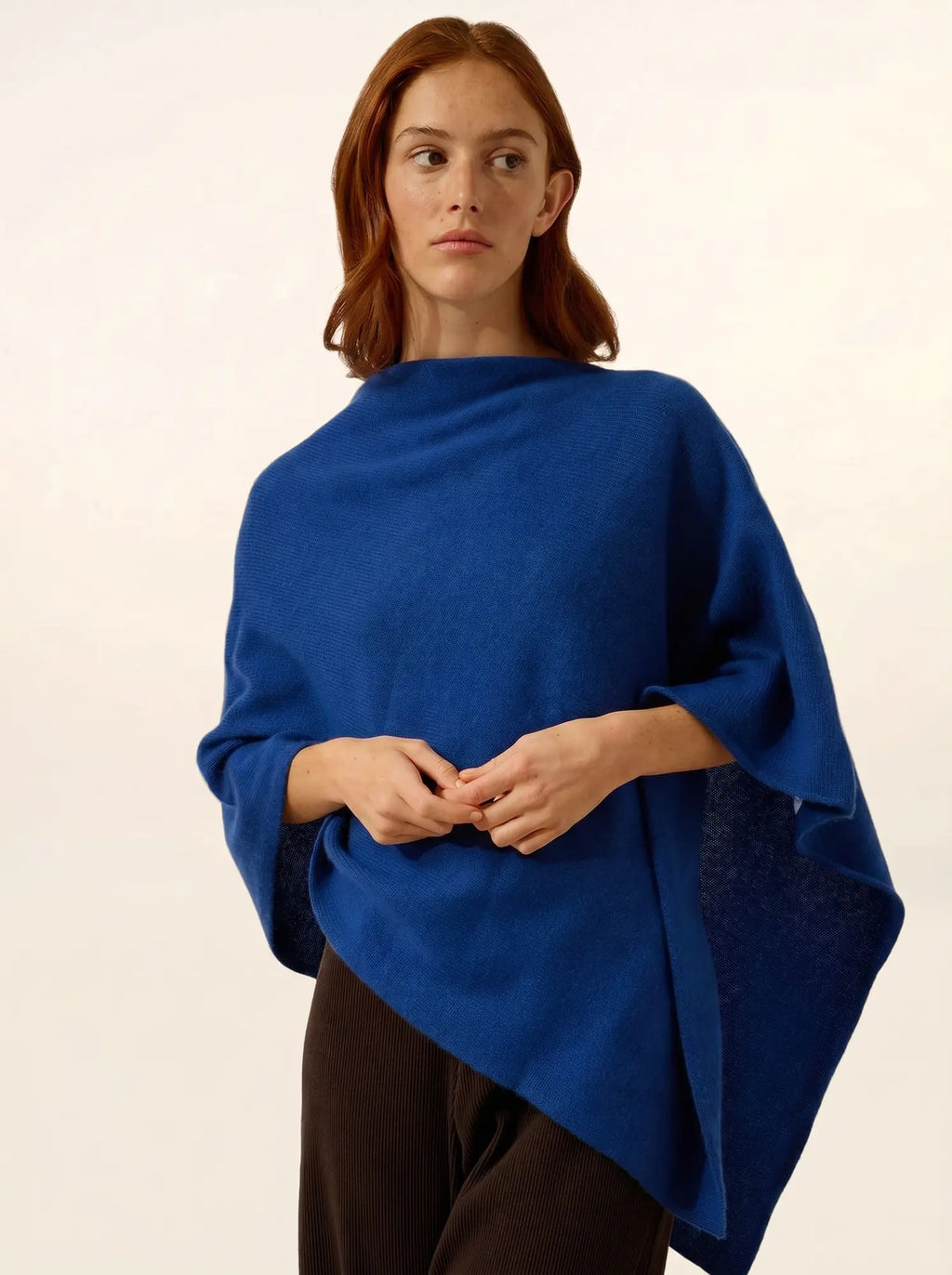 SALLY Poncho 4 Fils Outremer