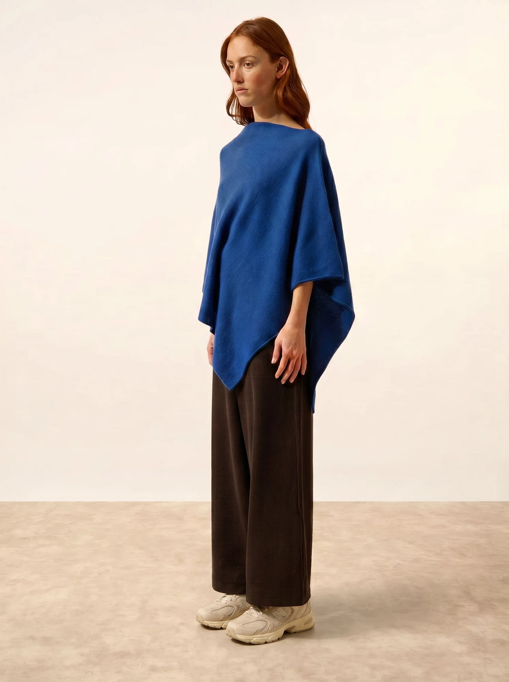 SALLY Poncho 4 Fils Outremer