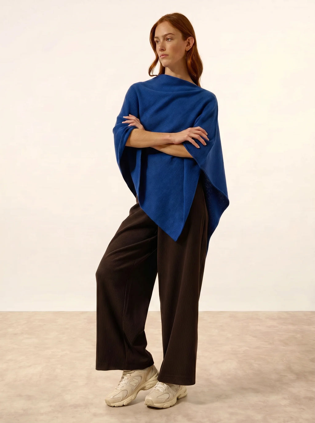 SALLY Poncho 4 Fils Outremer