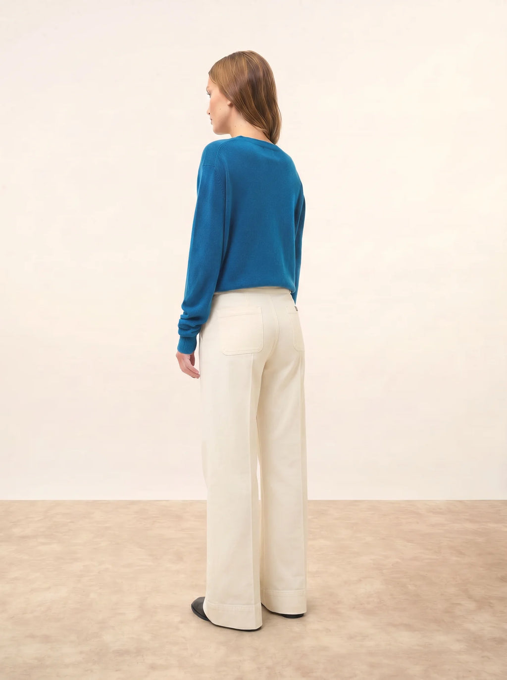 NORA Sweater V-Neck Peacock