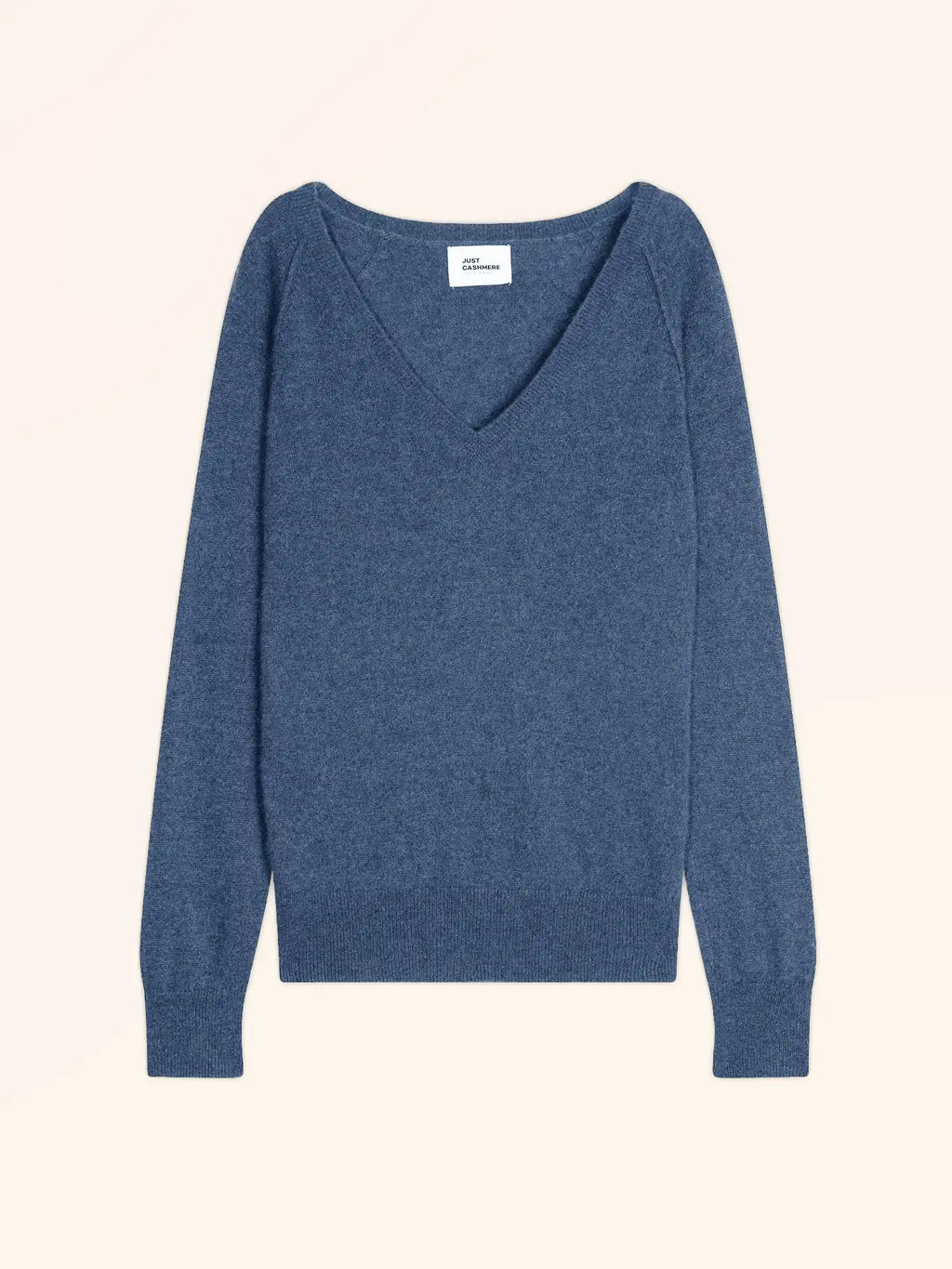 PHOEBE Pullover V-Ausschnitt Denimblau