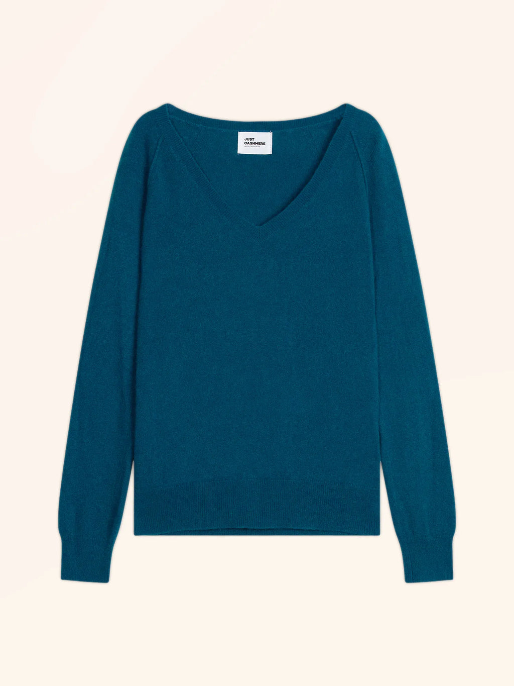PHOEBE Pullover V-Ausschnitt Pfauenblau