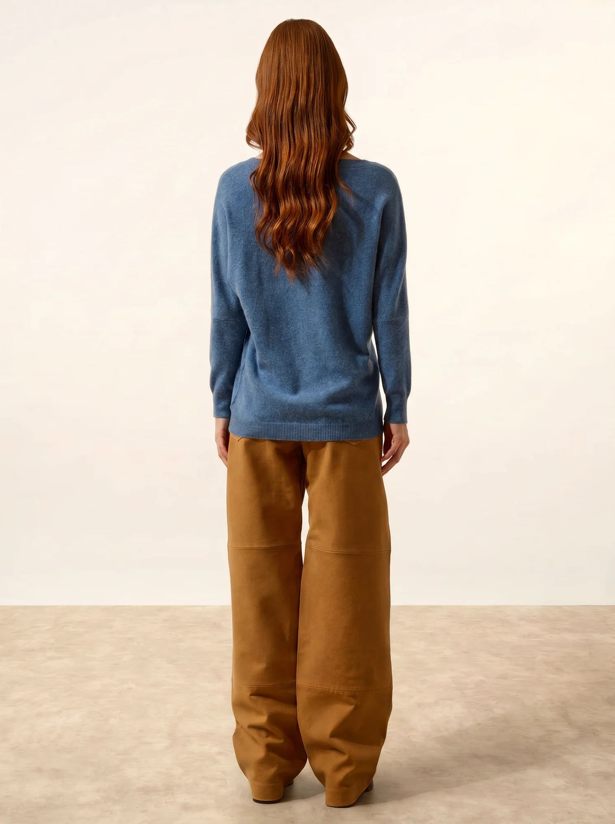 REBECCA Pull Chauve Souris Bleu Denim