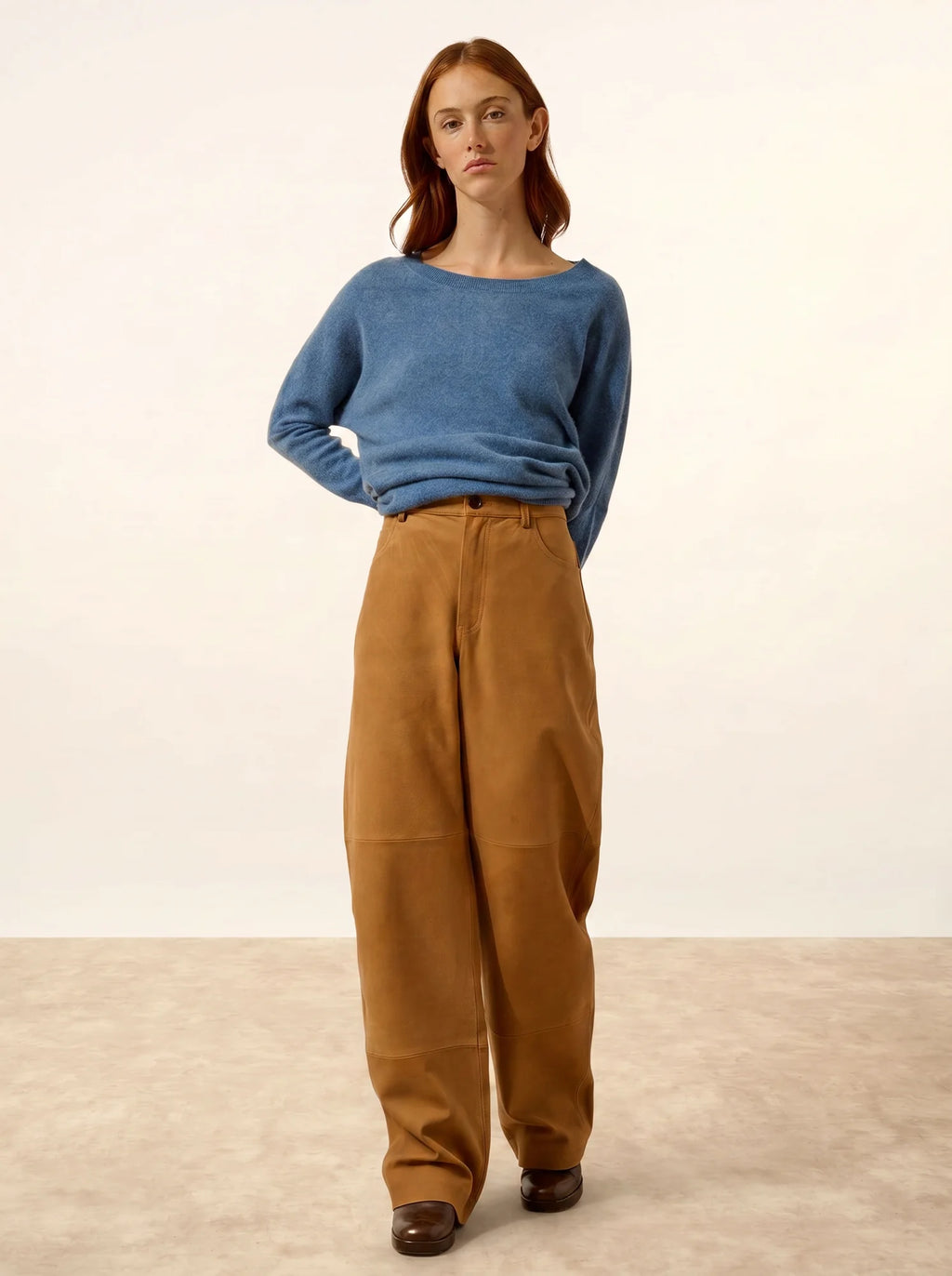 REBECCA Pull Chauve Souris Bleu Denim