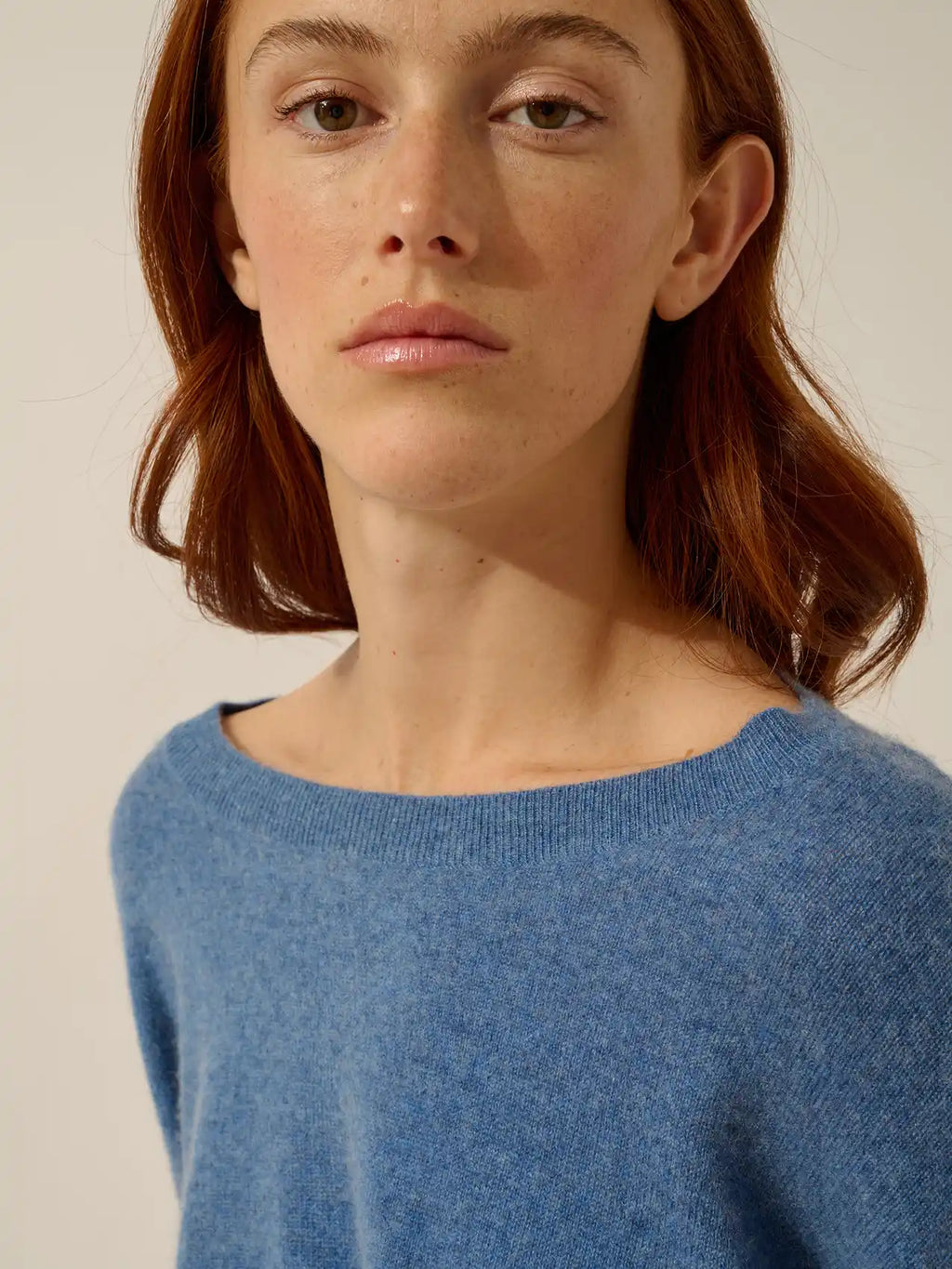 REBECCA Pull Chauve Souris Bleu Denim