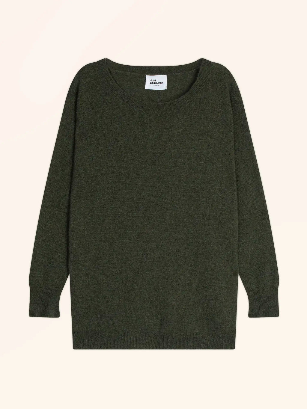 REBECCA Pullover Fledermausarm Khaki meliert