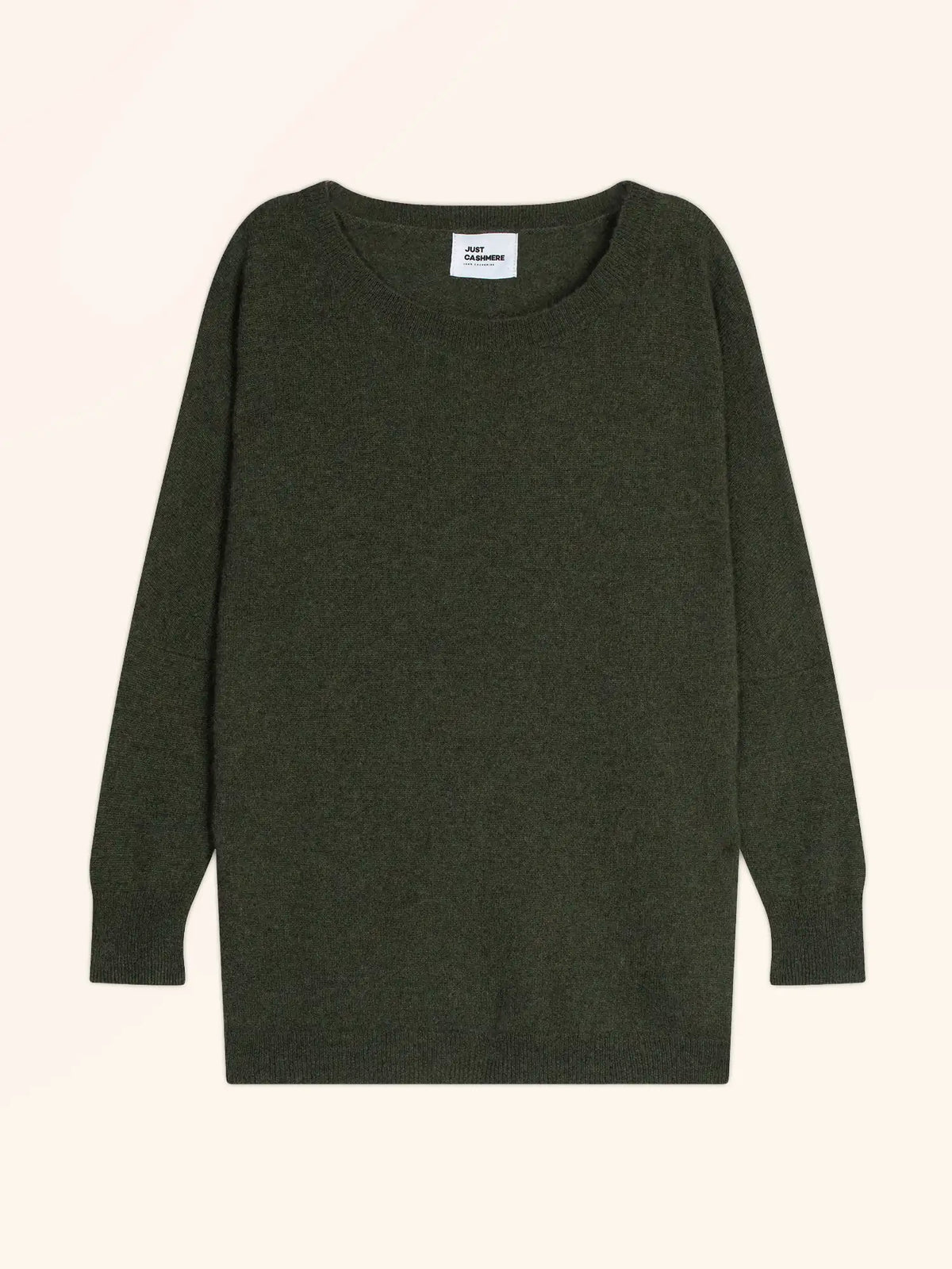 REBECCA Pullover Fledermausarm Khaki meliert