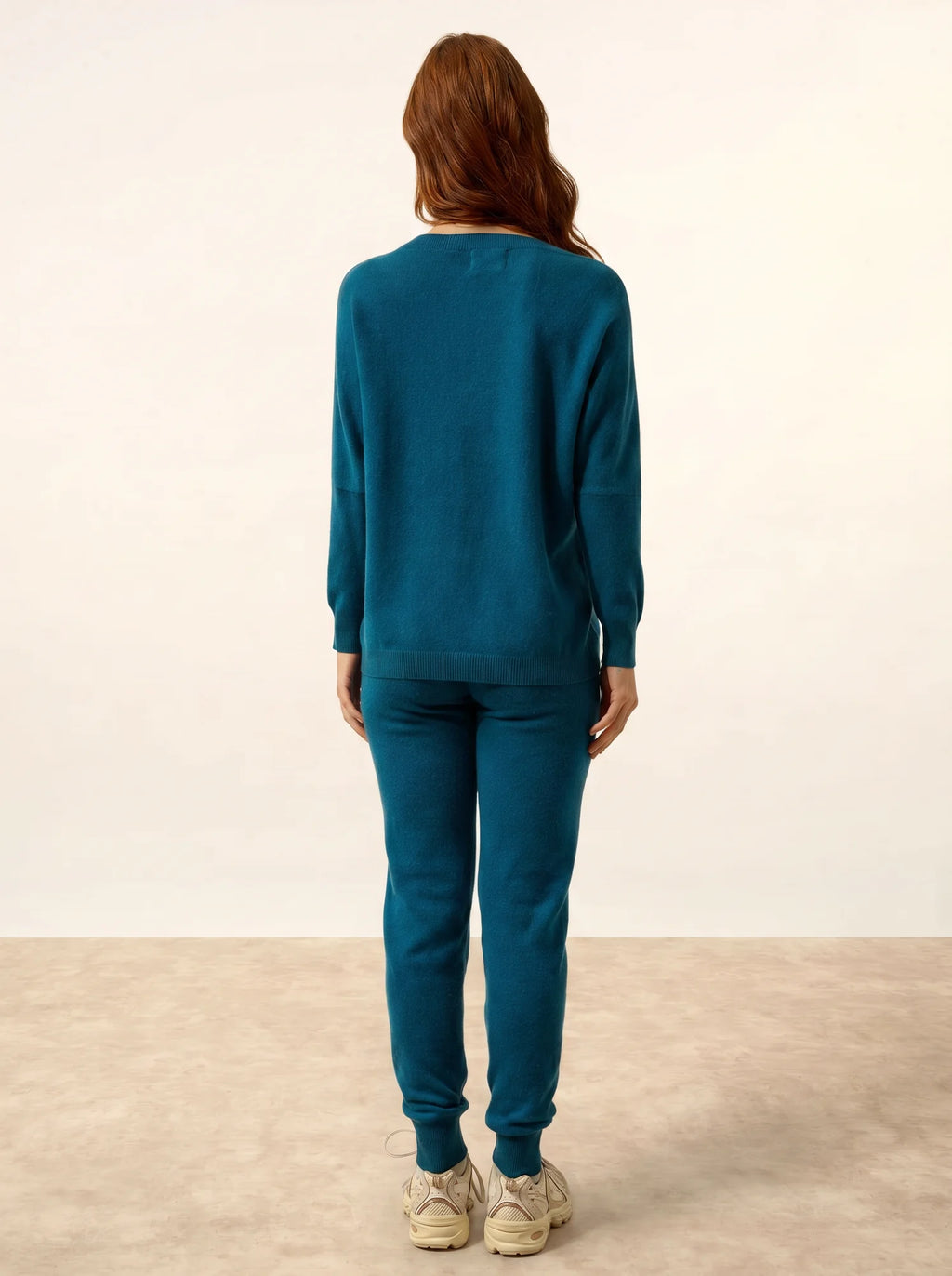 REBECCA Pullover Fledermausarm Pfauenblau