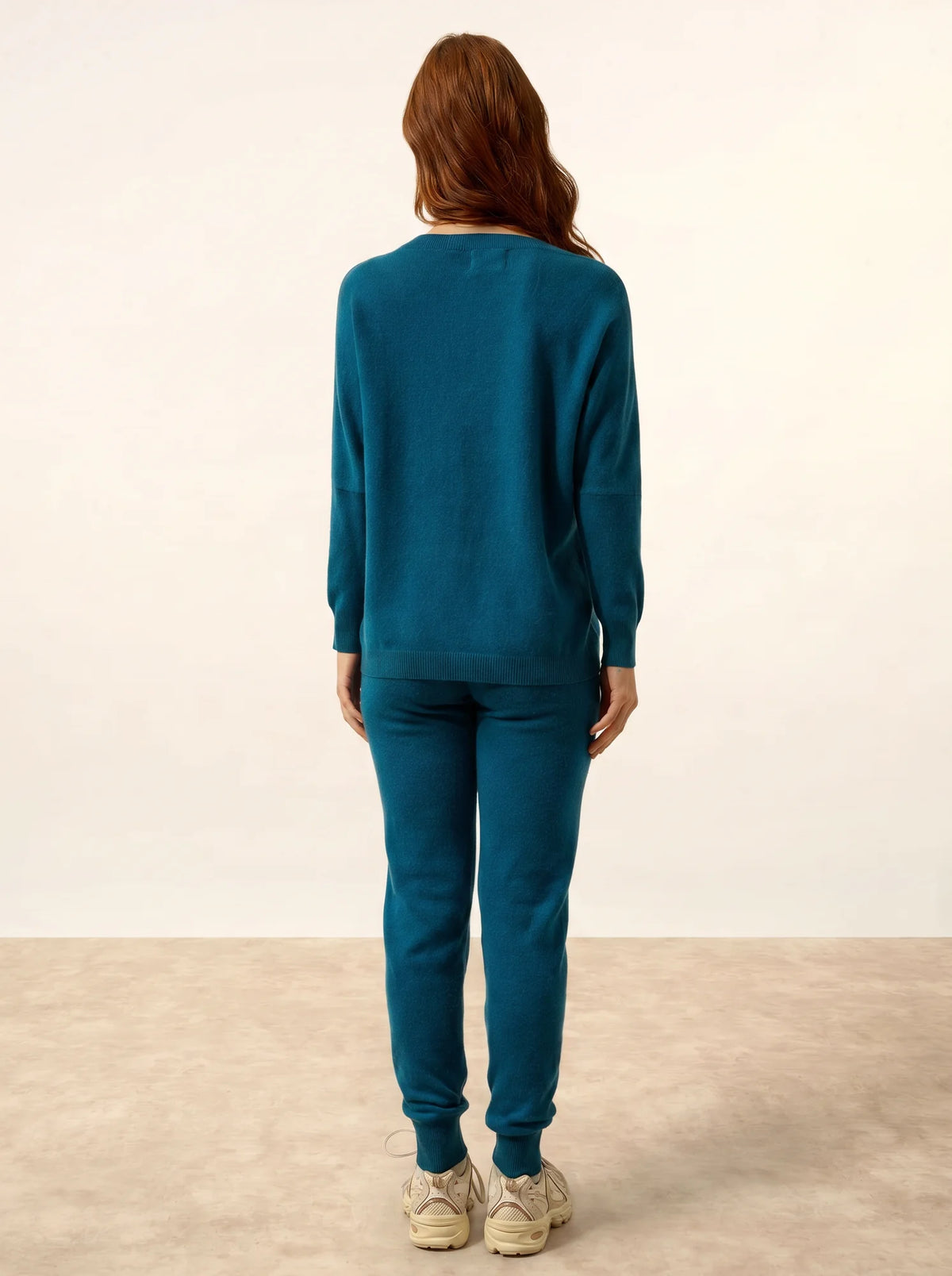 REBECCA Pullover Fledermausarm Pfauenblau