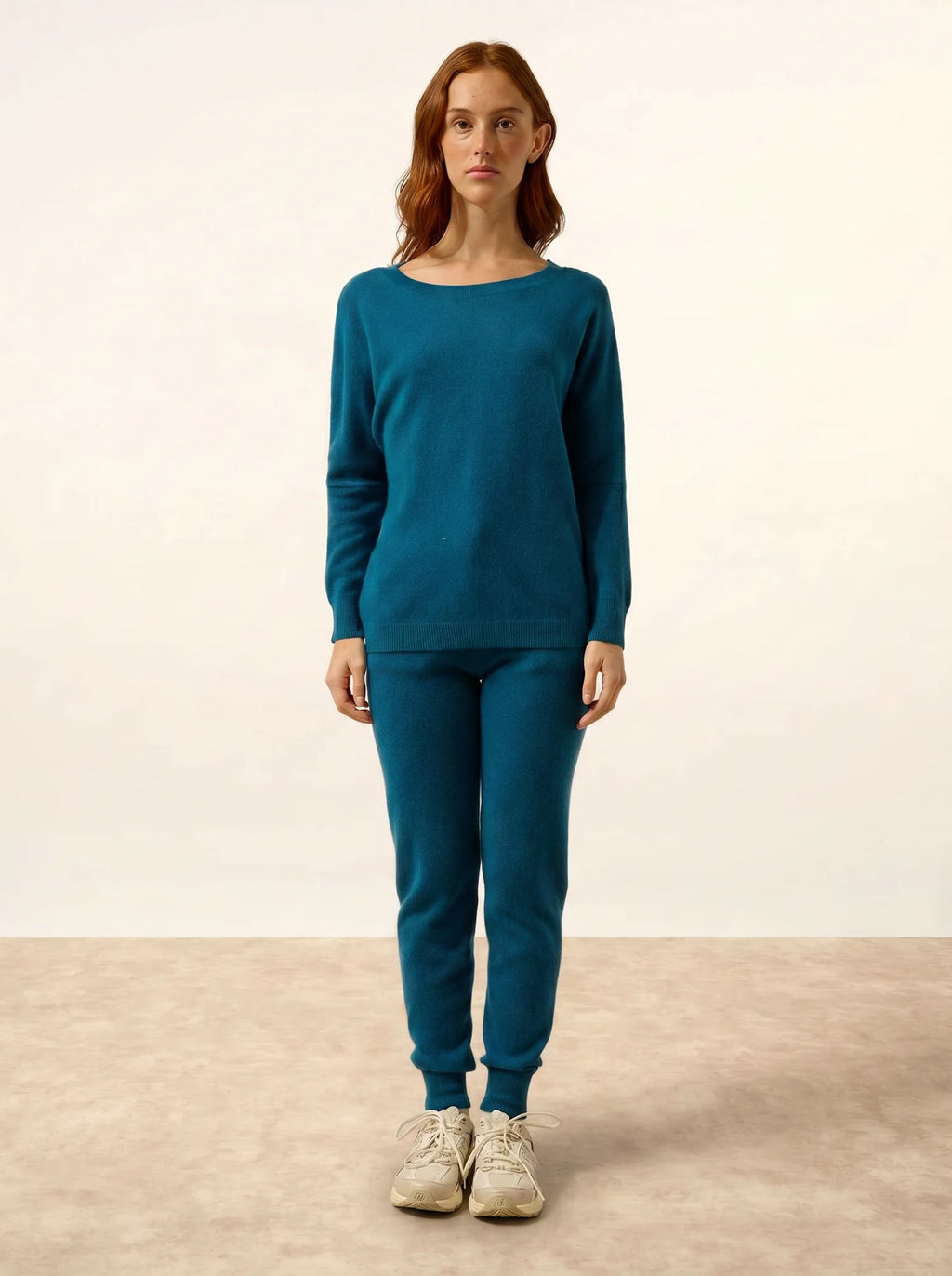 REBECCA Pullover Fledermausarm Pfauenblau
