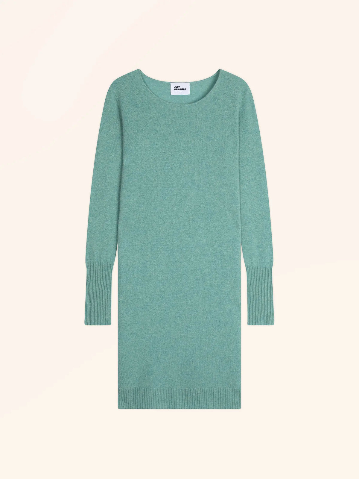 SUSAN Robe Col Rond Vert Chiné