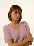 GLAMIS T-Shirt Col V Bois de Rose