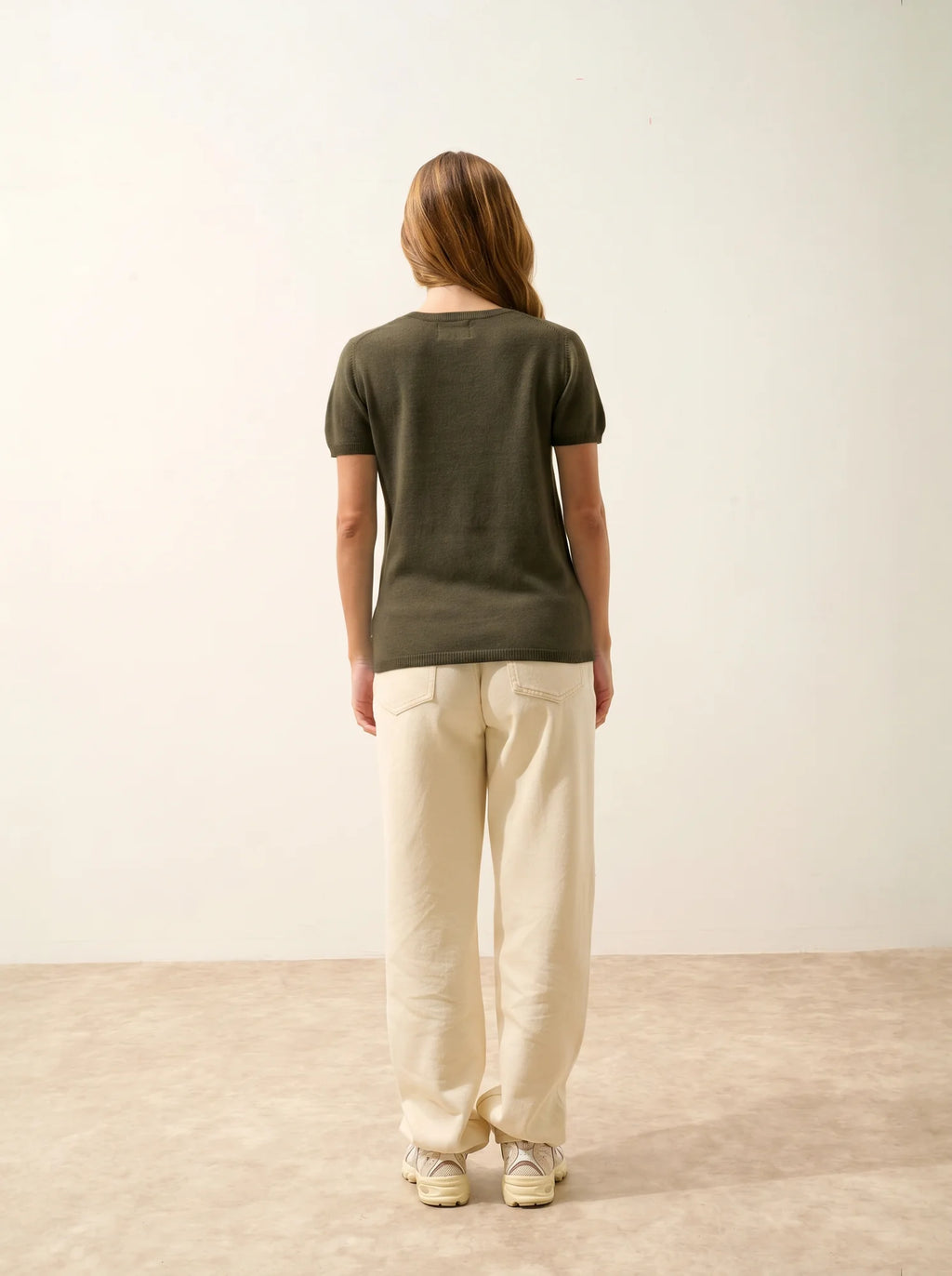 GLAMIS T-Shirt V-Neck Khaki