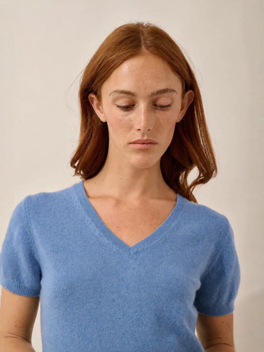 GLAMIS T-Shirt V-Neck Sky