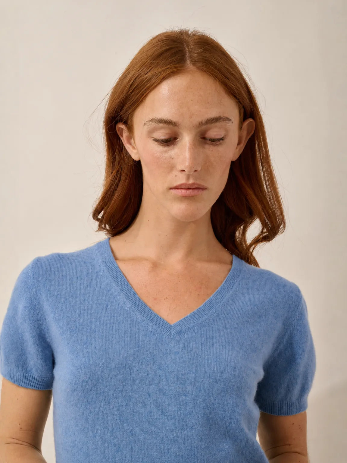 GLAMIS T-Shirt V-Neck Sky
