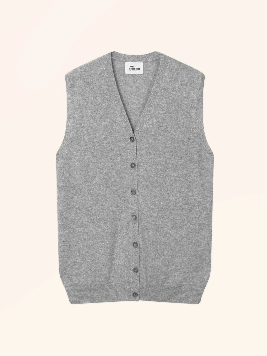 LANA Cardigan Col V sans Manches Nuage Chiné