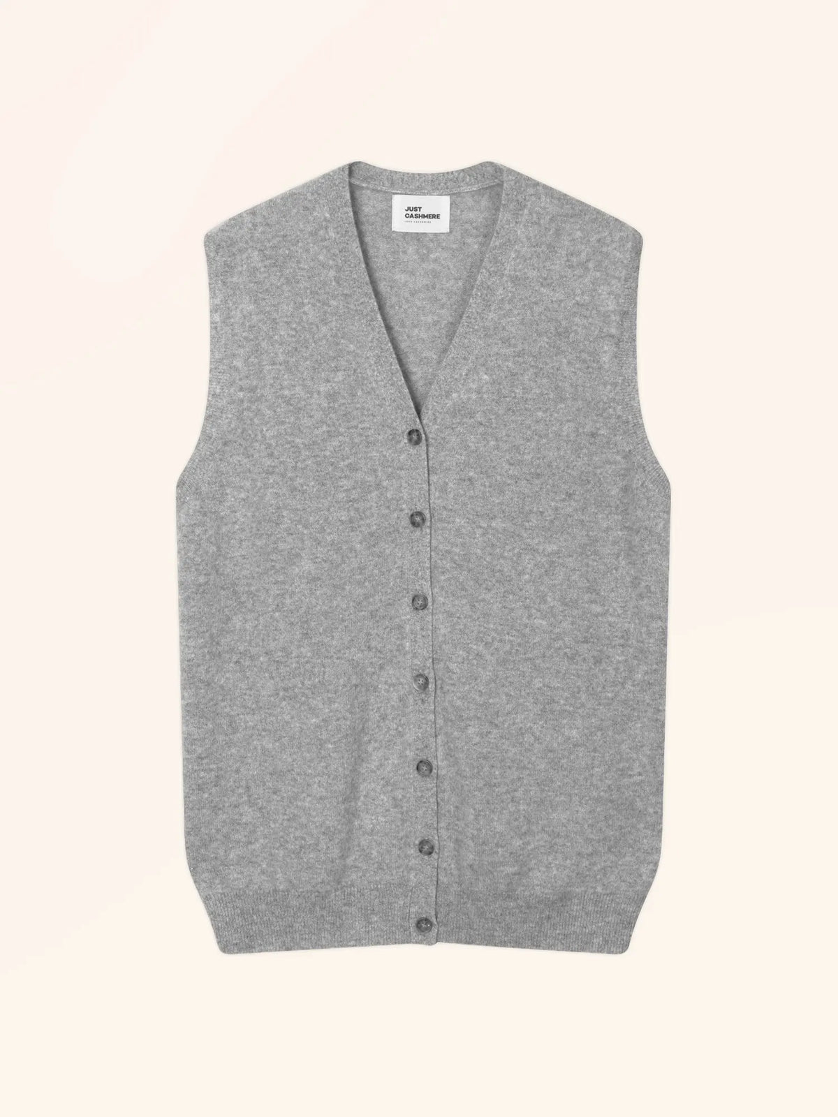 LANA Cardigan Col V sans Manches Nuage Chiné