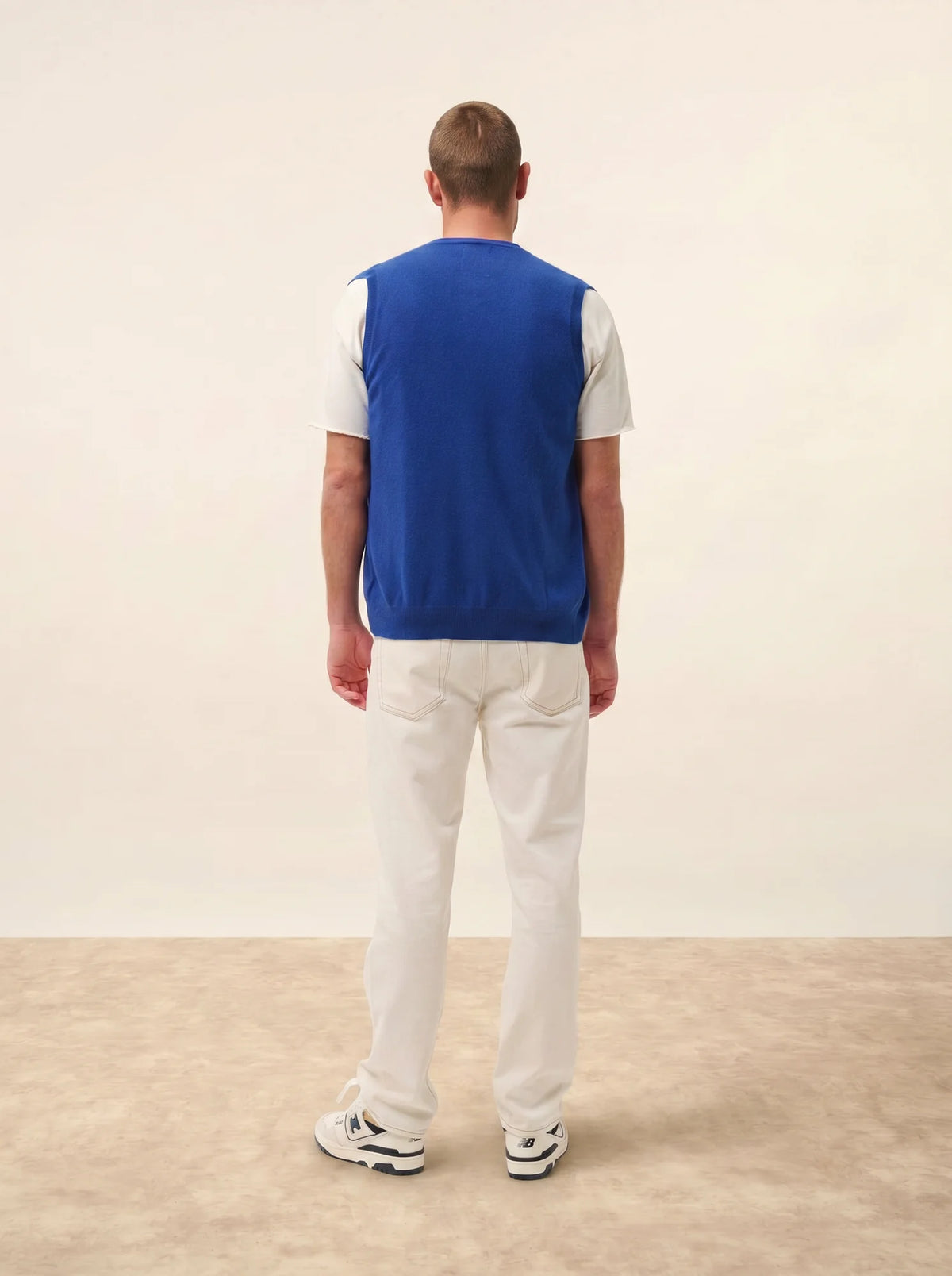 LANA Cardigan V-Neck Sleeveless Ultramarine