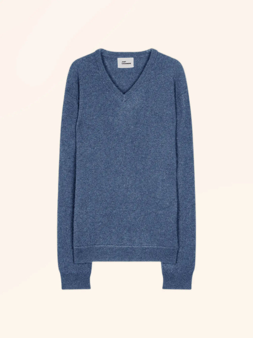 TOM Pull Col V Bleu Denim