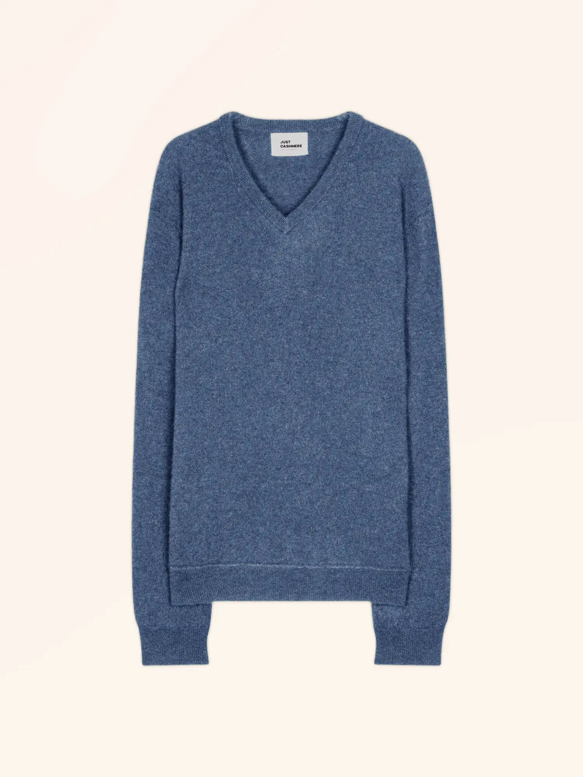 TOM Pull Col V Bleu Denim