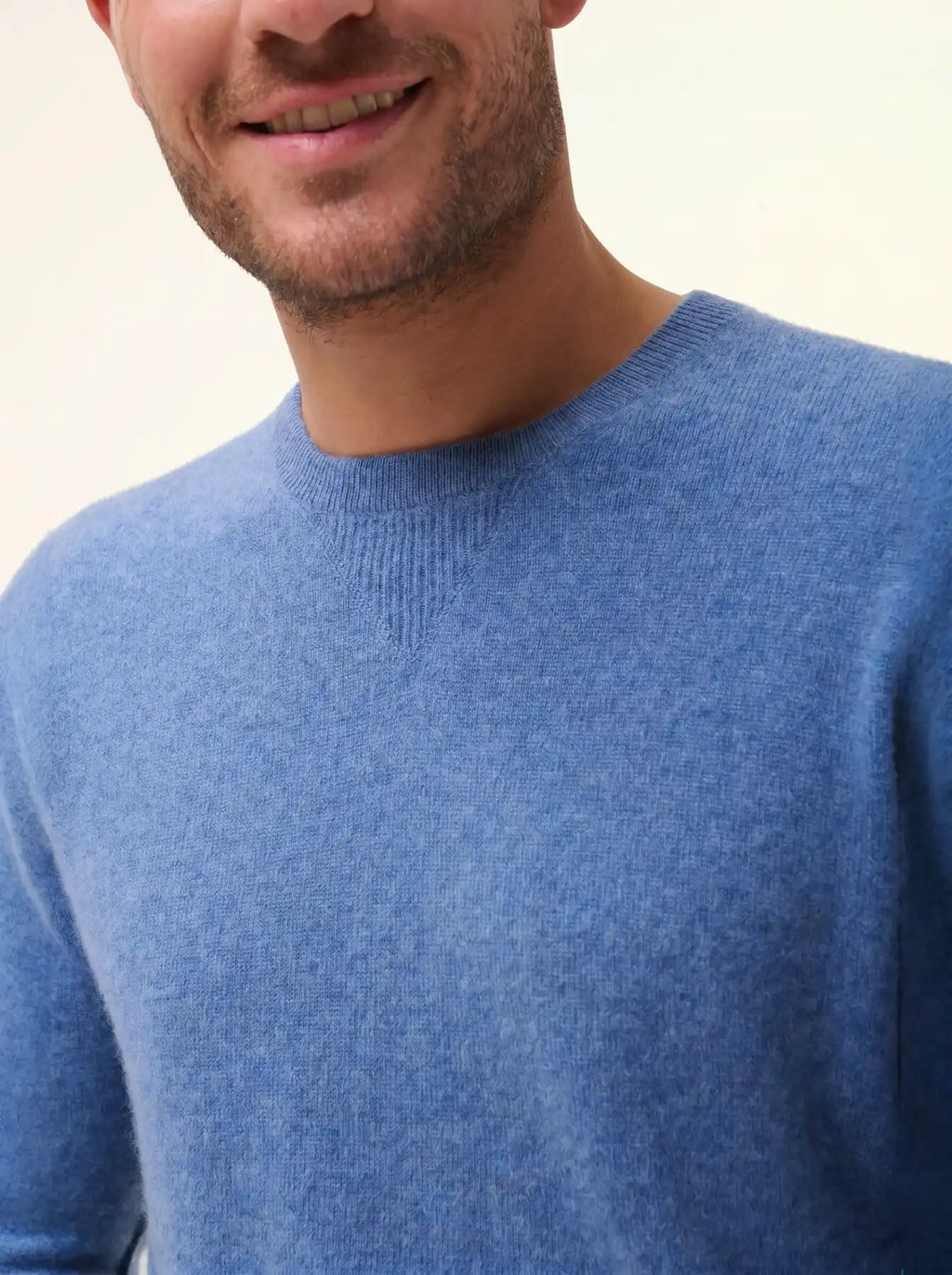 NOE Pullover Rundhalsausschnitt Denimblau