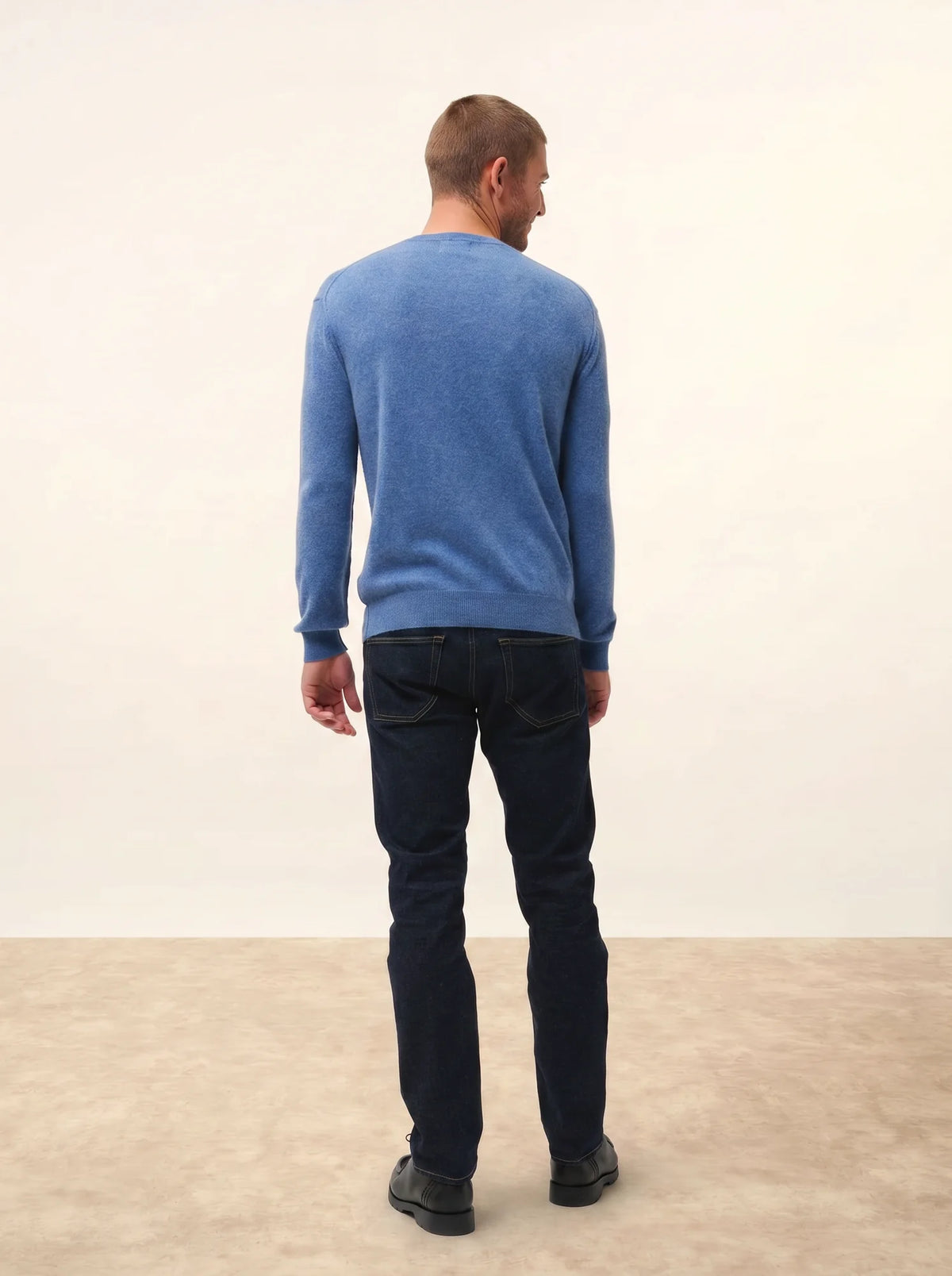 NOE Pullover Rundhalsausschnitt Denimblau