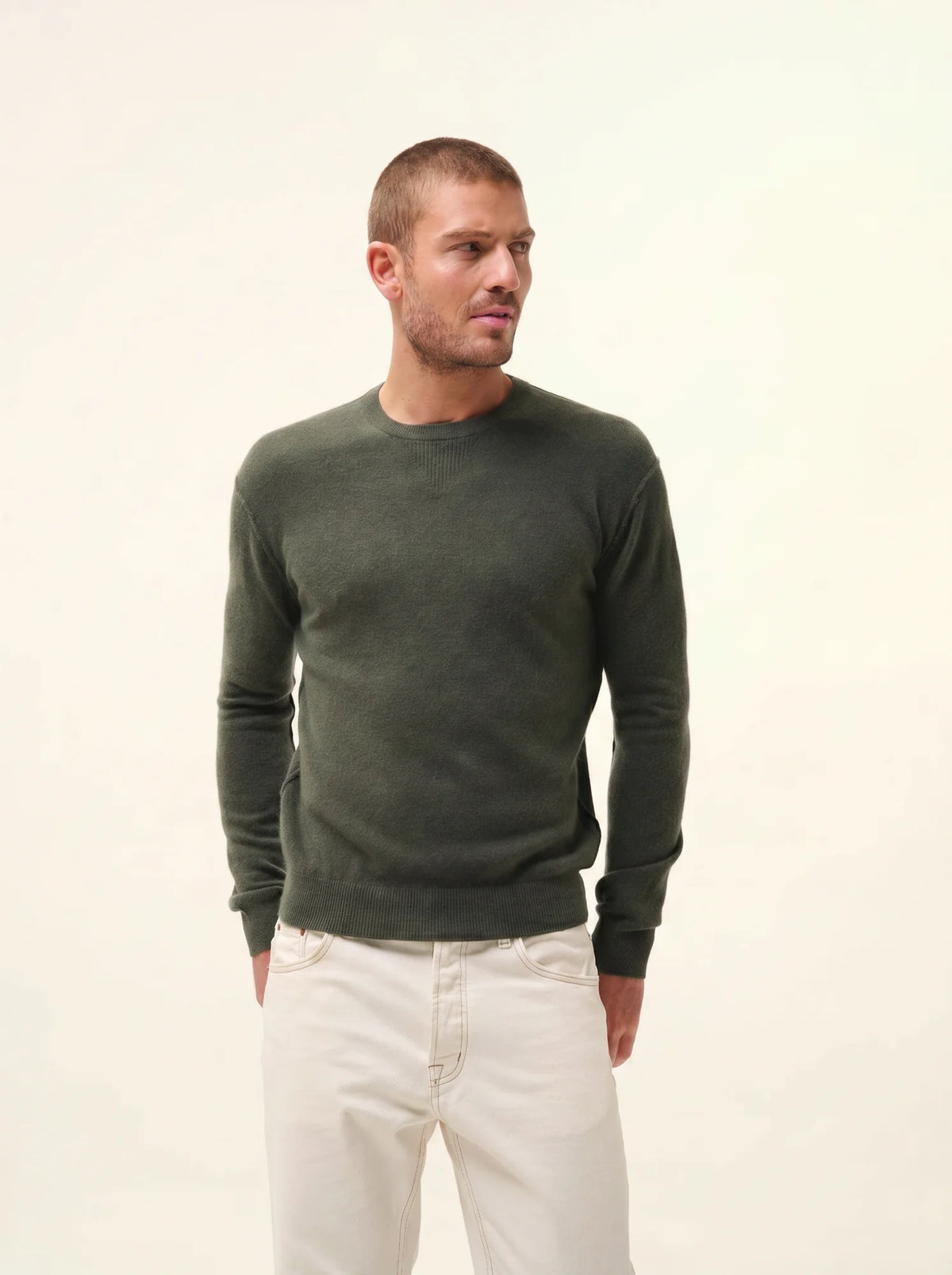 NOE Sweater Crew Neck Khaki