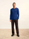 NOE Pull Col Rond Outremer