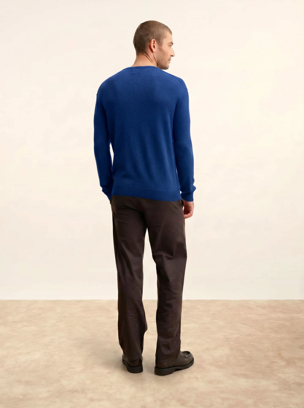 NOE Pull Col Rond Outremer