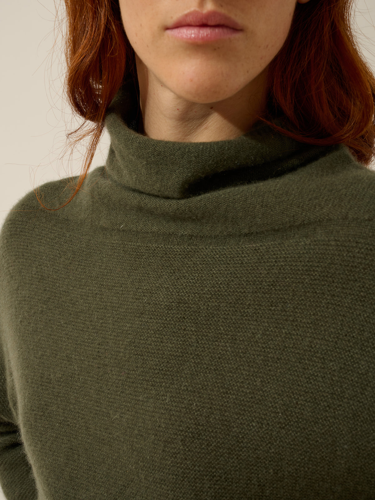 BLANTYRE Pullover Rollkragen Khaki