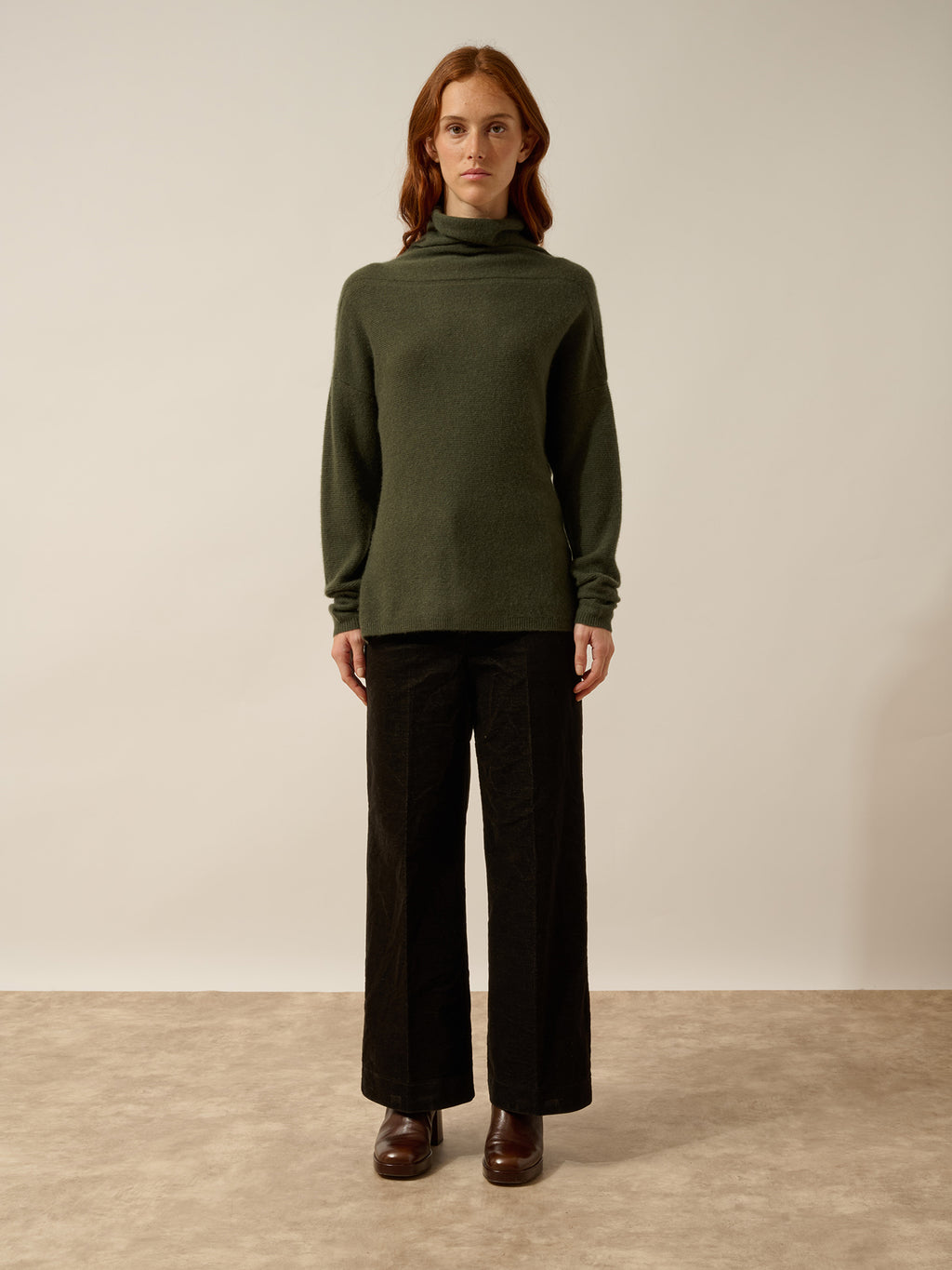 BLANTYRE Pullover Rollkragen Khaki