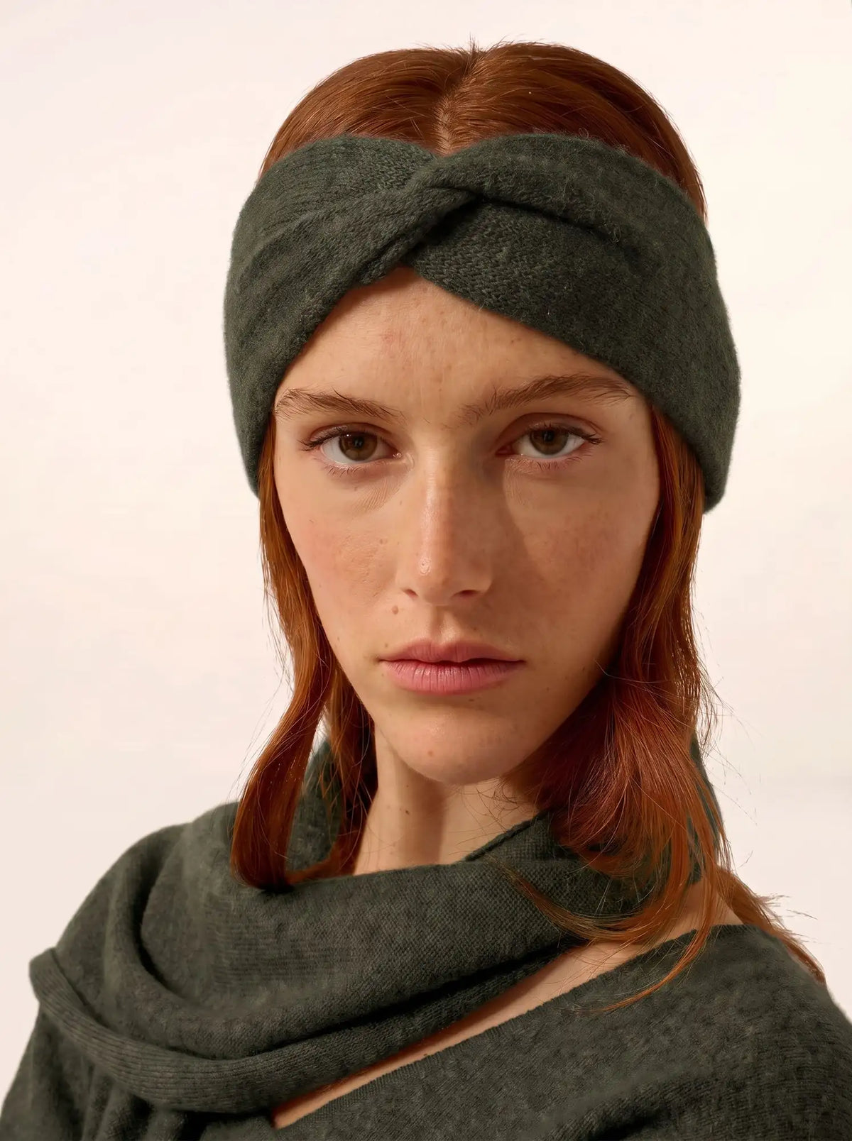 NAMAD Headband 4 Ply Heather Khaki